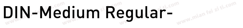 DIN-Medium Regular字体转换